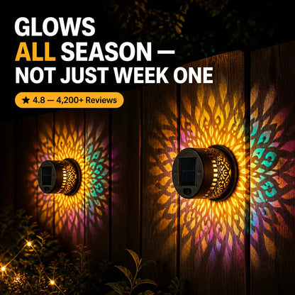Bluecrest™ - Solar Mandala Projector Light