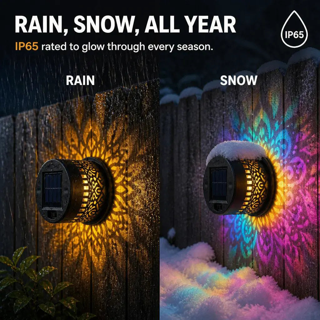 Bluecrest™ - Solar Mandala Projector Light