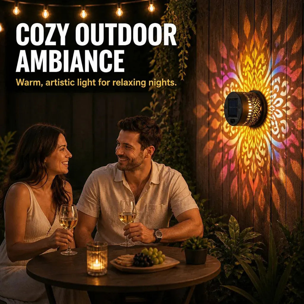 Bluecrest™ - Solar Mandala Projector Light