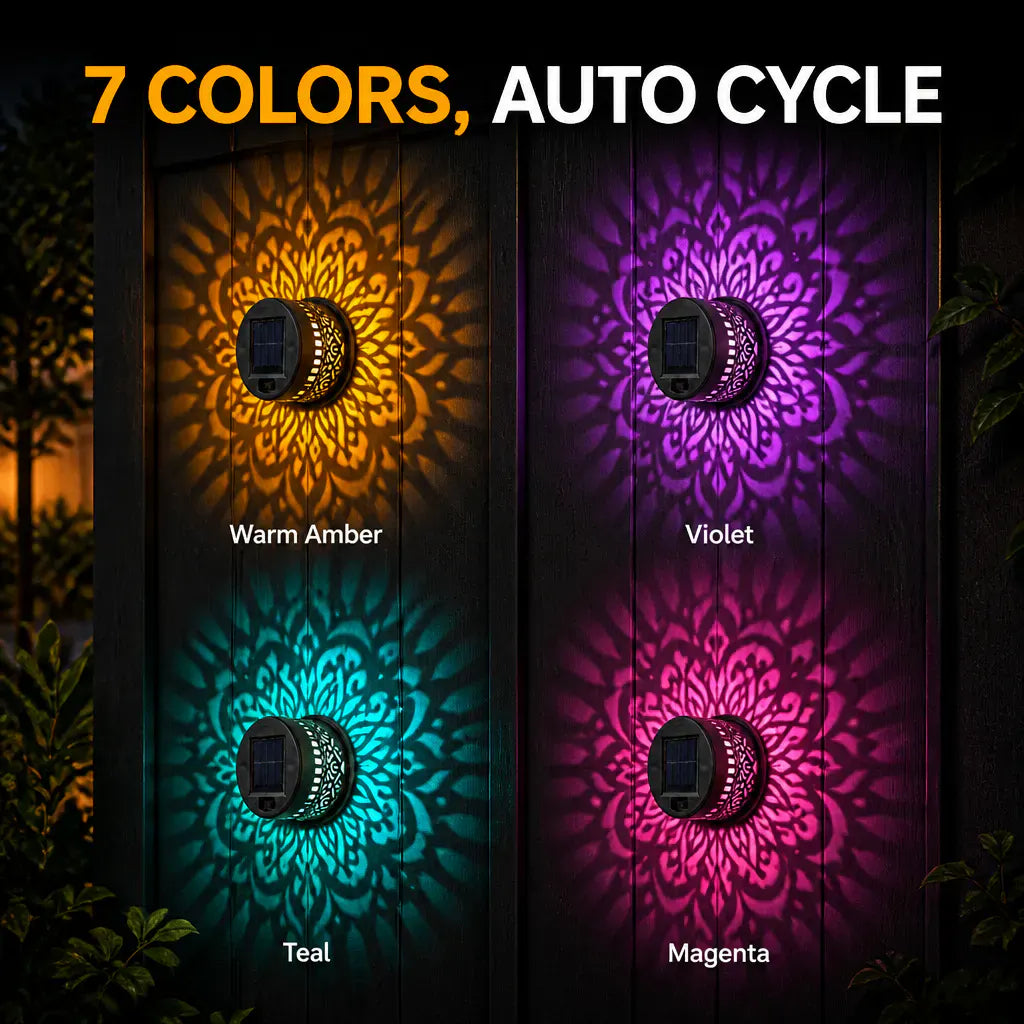 Bluecrest™ - Solar Mandala Projector Light