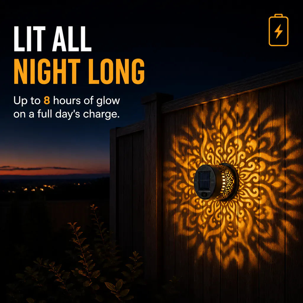 Bluecrest™ - Solar Mandala Projector Light